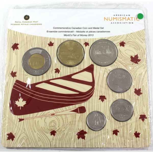 ANA 2013 World's Fair of Money Commemorative Coin & Medal Set Issued by the RCM 