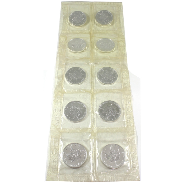 10x 1oz 2005 $5 SML .9999 Fine Silver in Sealed Sheet. 10pcs (Tax Exempt)