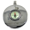 Image 1 : Unique! Vintage 1985 Dalvey Scotland Voyager Expedition Flask Compass on Face All Original Packaging