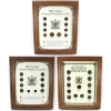 Image 1 : Lot of 3x Canadian Coinage in Wooden Frames Each With COA. 3pcs. 