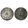 Image 2 : 1oz Monarch Zodiac .999 Silver Rounds. 2pcs. (Tax Exempt)