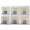 Image 1 : 5-cent 1963, 1964, 1965, 1967, 1969 & 1970 ICCS PL66 HC. 6pcs