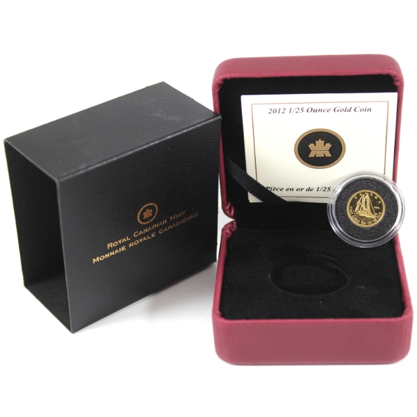 2012 50-cent The Bluenose 1/25oz .9999 Pure Gold Coin (Tax Exempt)
