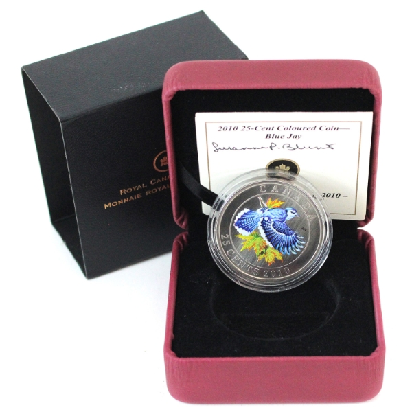 2010 25-cent Birds of Canada - Blue Jay