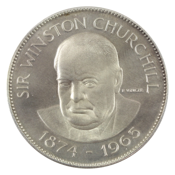 Great Britain 1965 Winston Churchill National Commemorative Society Medal 26g-Sterling Silver, 38mm