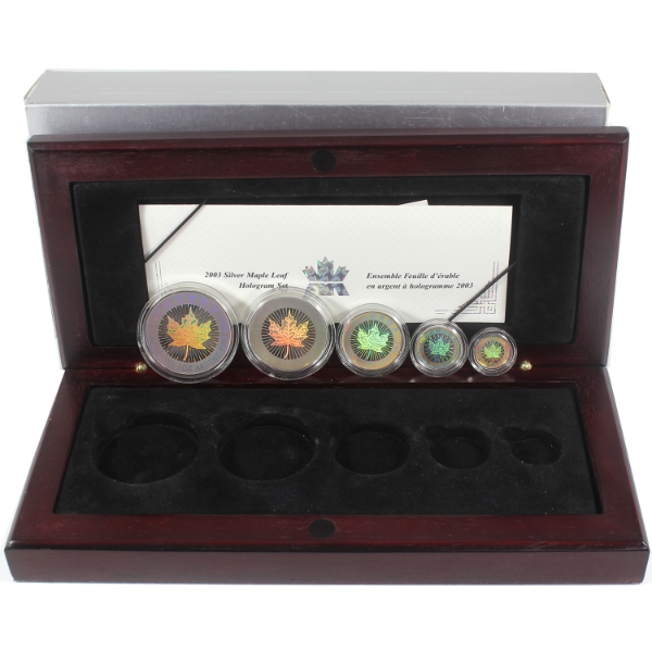 2003 Hologram Silver Maple Leaf Fractional Set (Tax Exempt)