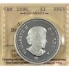 Image 3 : 2006 $1 Medal of Bravery Enamelled Proof Silver Dollar ICCCS PF65 (Tax Exempt)