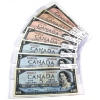 Image 1 : Group Lot of 7x 1954 $2 & $5 F-VF to VF-EF. 7pcs