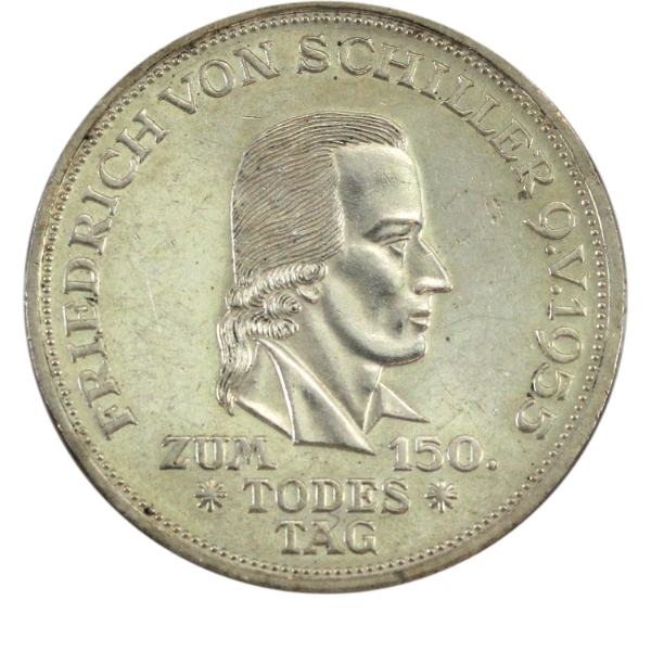 Germany-Federal Republic 1955F 5 Mark 150th Anniversary - Death of Friedrich von Schiller AU