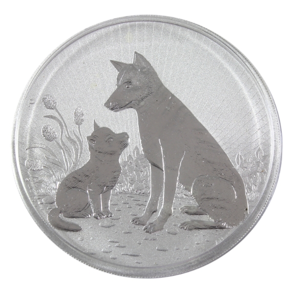 10oz Australia 2022 $10 Dingo .9999 Fine Silver Coin (Tax Exempt)