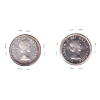 Image 2 : Silver $1 1954 & 1955 Proof- like. 2pcs