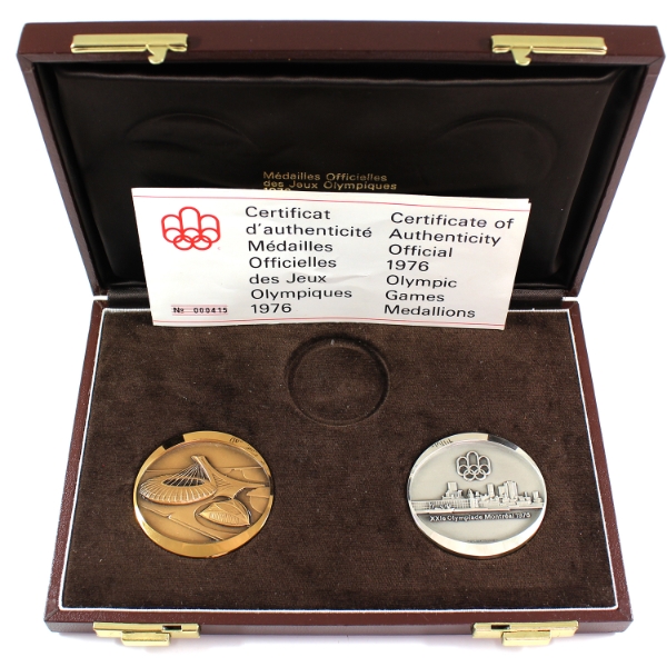 1976 Olympic Games 50mm Medallion Set in Original Case