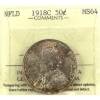 Image 1 : Newfoundland 50-cent 1918c ICCS MS64