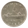 Image 1 : Silver $1 1947 Blunt 7 EF (Cleaned) 