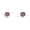 Image 2 : USA Half Dime 1837 G (bent) & 1840 No Drapery VG-F (impaired). 2pcs.