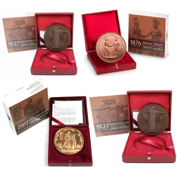 2017 Canadian Heritage Mint Bronze Medal 4-Piece Set