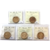 Image 1 : Loon $1 1995, 1996, 2004 Olympic Loon, 2005 & 2005 Terry Fox ICCS MS66. 5pcs
