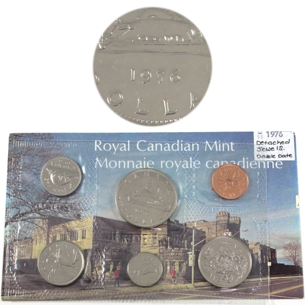 ERROR Double Date 1976 Detached Jewels Proof Like Set 
