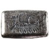 Image 1 : 5oz Monarch Precious Metals Viking Warrior w/ Double Axe .999 Fine Silver Bar (Tax Exempt)
