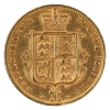 Image 2 : Great Britain Gold 1873 1/2 Sovereign EF (scratched)