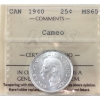 Image 1 : 25-cent 1940 ICCS MS65 Cameo