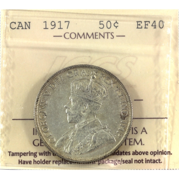 50-cent 1917 ICCS EF40