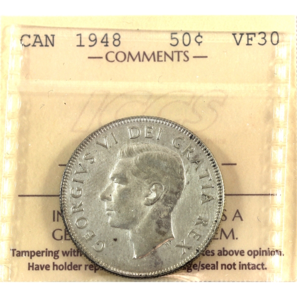 50-cent 1948 ICCS VF30
