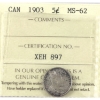 Image 1 : 5-cent 1903 ICCS MS62