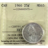 Image 1 : 25-cent 1966 ICCS MS65