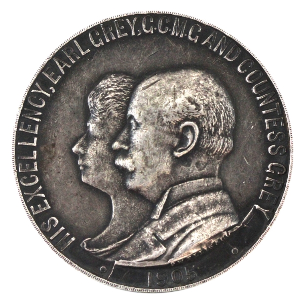 Scarce 1905 Toronto Industrial Exhibition Association His Excellency Earl Grey & Countess Grey Medal