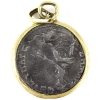 Image 2 : Ancient Rome-Antioch 98-117 AD Trajan Tetradrachm in 14K Bezel
