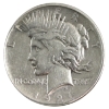 Image 2 : USA Silver 1921 Peace Dollar VF (marks)