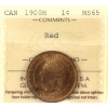 Image 1 : 1-cent 1900H ICCS MS65 Red