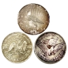 Image 2 : 1oz 1981-1982 .999 Fine Silver Coins. 3pcs. (Tax Exempt)