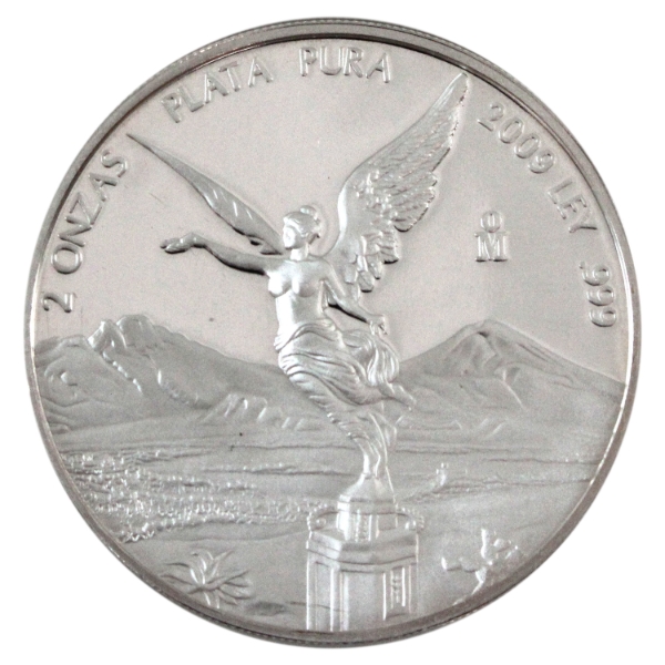 Mexico 2009 Libertard 2oz .999 Fine Silver (Tax Exempt)