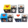 Image 1 : Group Lot of 2013 $10, $15 & $20 Superman Fine Silver Coins (Tax Exempt). 4pcs.