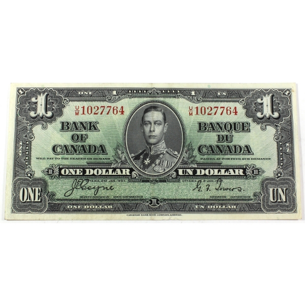 BC-21d 1937 $1 EF-AU Coyne-Towers SN: U/M1027764