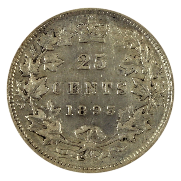 25-cent 1893 VF (Impaired)