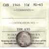 Image 1 : 10-cent 1946 ICCS MS65