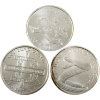 Image 1 : 3x 1oz 2014 Silver Shields  .999 Fine Silver Rounds. 3pcs.  (Tax Exempt)