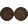 Image 2 : 1-cent 1859 & 1859 9/8. 2pcs.