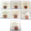 Image 2 : 1-cent 1953 NSF, 1954 SF, 1955 SF, 1956, 1957, 1958 & 1959 ICCS MS65 Red. 7pcs