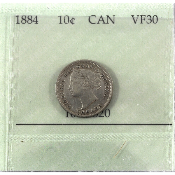 10-cent 1884 Prestige Certified VF30