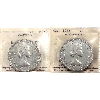 Image 1 : Silver $1 1955 Arnprior w/o DB MS62 & Arnprior w/ DB MS63 ICCS. 2pcs.