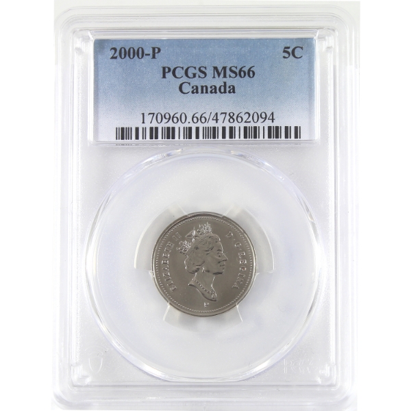 5-cent 2000P PCGS MS66