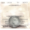 Image 1 : 5-cent 1939 ICCS MS63