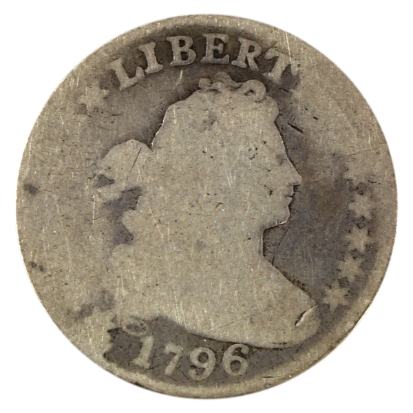 USA Silver 1796 Dime About Good or Better