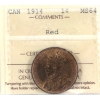Image 1 : 1-cent 1914 ICCS MS64 Red