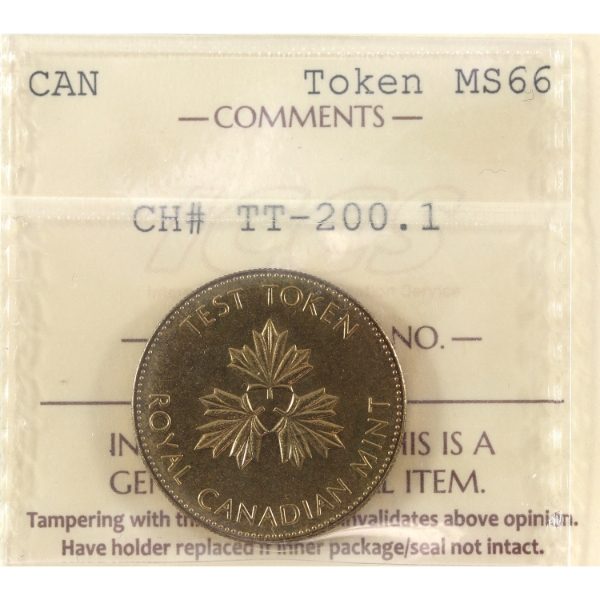 RCM Test Token TT-200.1 N.D. ICCS MS66