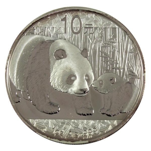 1oz China 2011 10 Yuan Panda .999 Fine Silver Round (Tax Exempt)